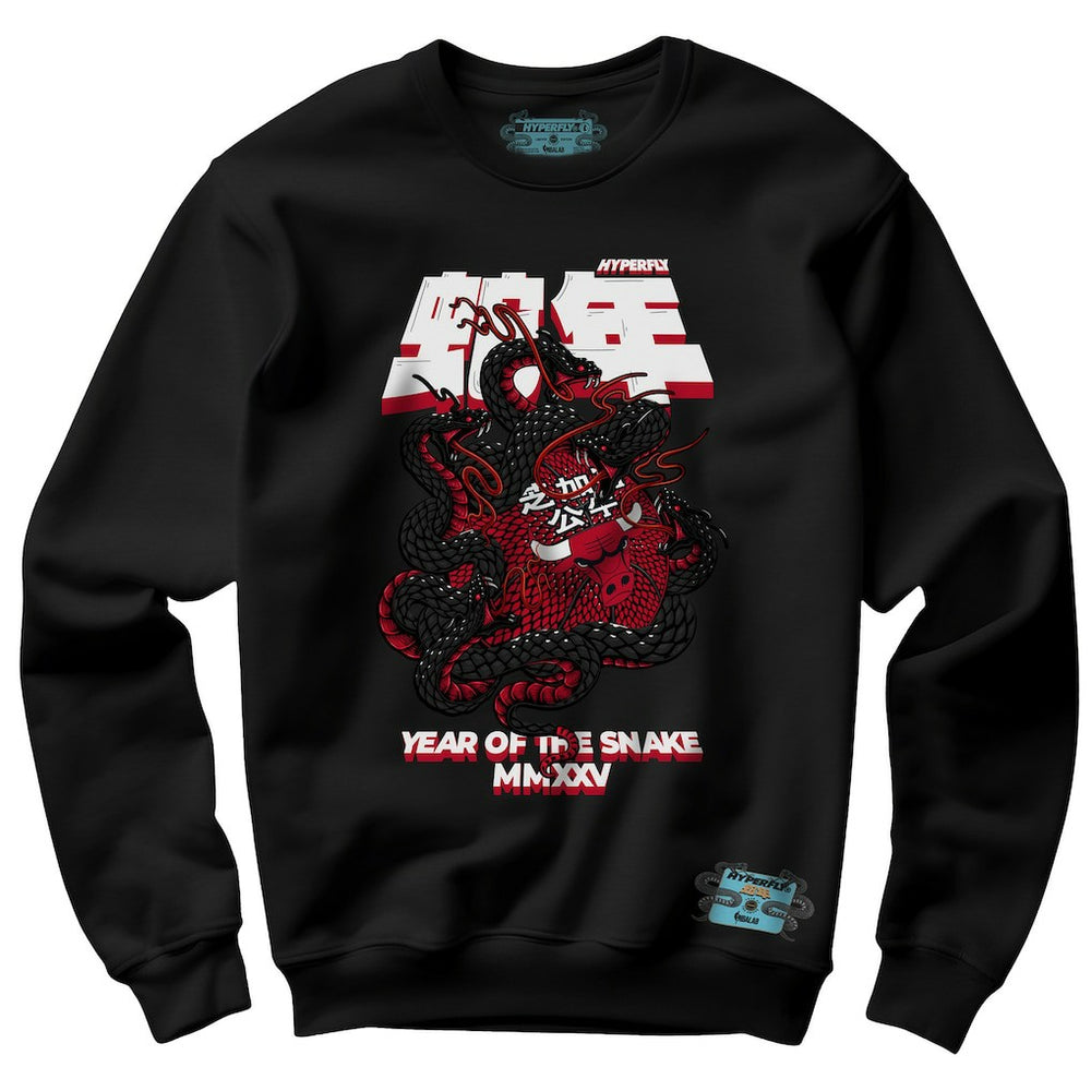 NBA - Chicago Bulls NBALab x Hyperfly Unisex Year of the Snake Lunar New Year Collection Sweatshirt - Black