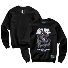 NBA - Dallas Mavericks NBALab x Hyperfly Unisex Year of the Snake Lunar New Year Collection Sweatshirt - Black