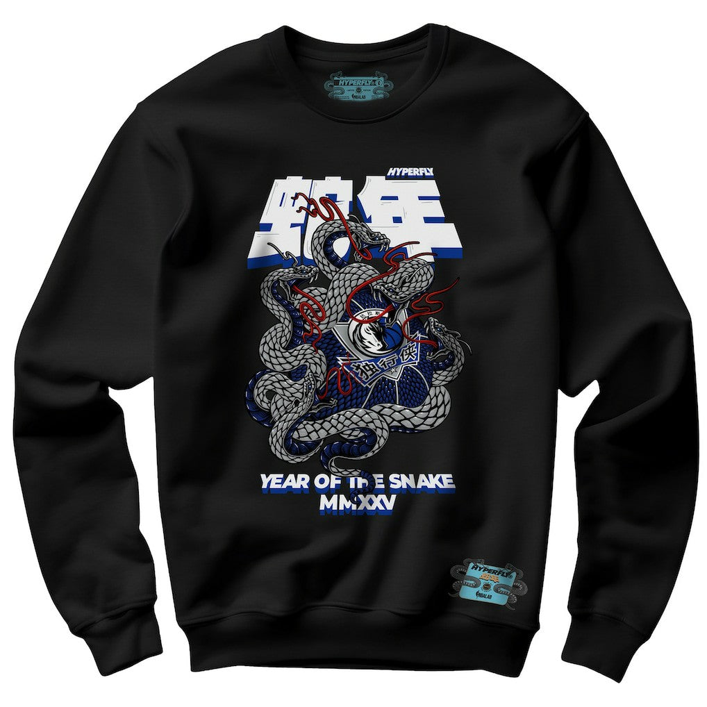 NBA - Dallas Mavericks NBALab x Hyperfly Unisex Year of the Snake Lunar New Year Collection Sweatshirt - Black
