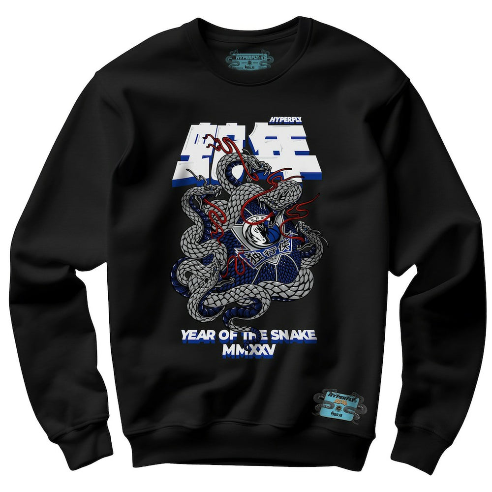 NBA - Dallas Mavericks NBALab x Hyperfly Unisex Year of the Snake Lunar New Year Collection Sweatshirt - Black