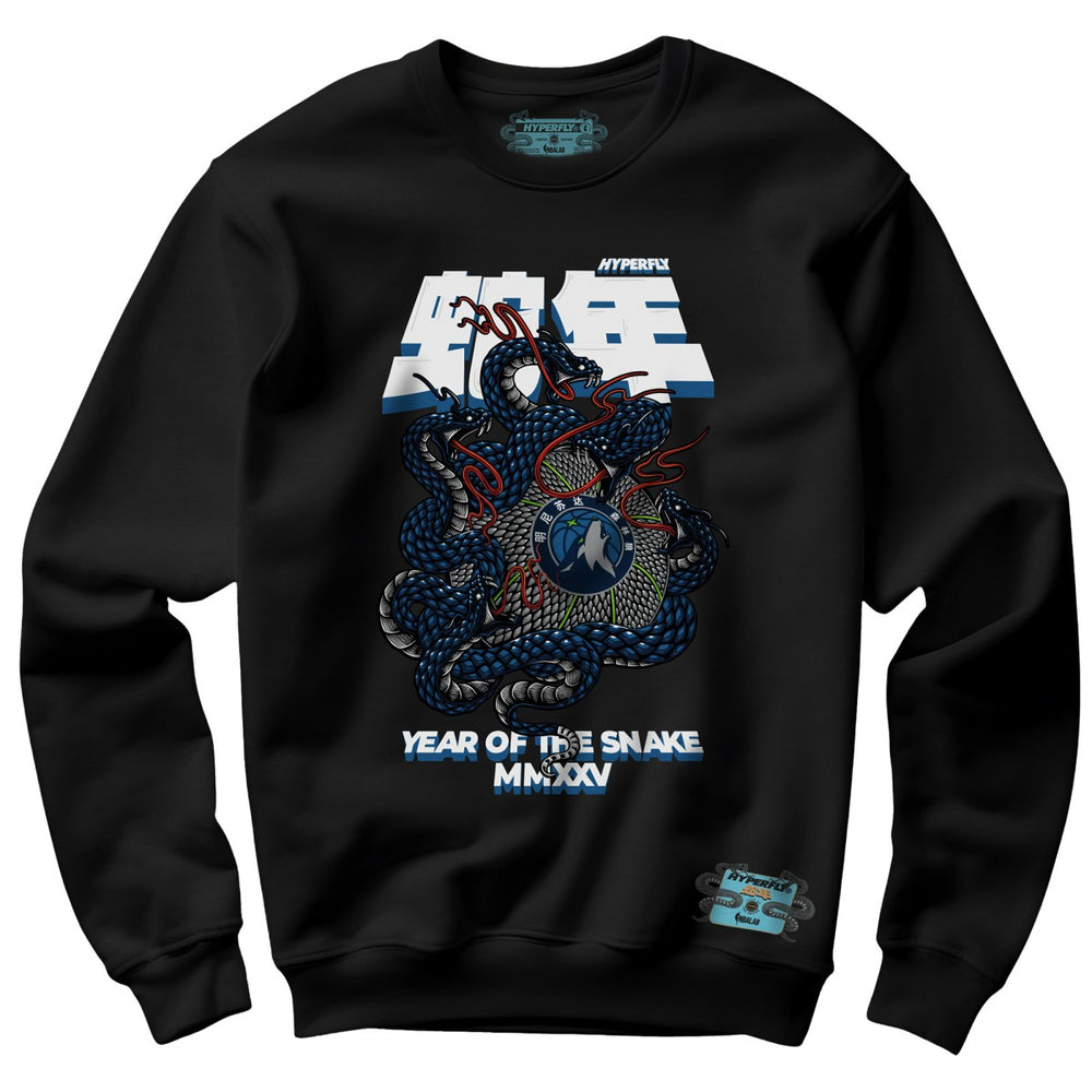 NBA - Minnesota Timberwolves NBALab x Hyperfly Unisex Year of the Snake Lunar New Year Collection Sweatshirt - Black