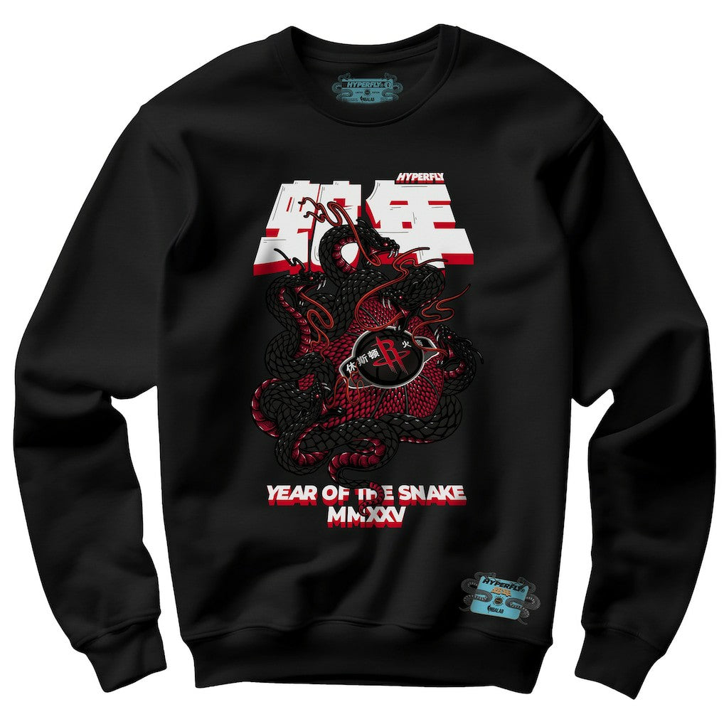 NBA - Houston Rockets NBALab x Hyperfly Unisex Year of the Snake Lunar New Year Collection Sweatshirt - Black
