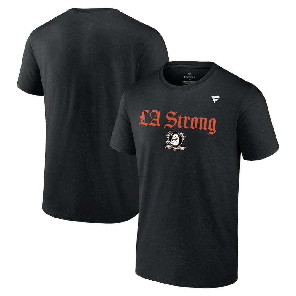 Anaheim Ducks - Fanatics Unisex LA Strong T-Shirt Black