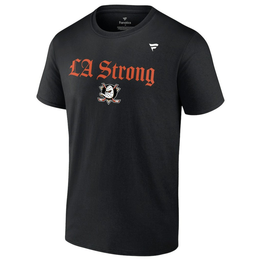 Anaheim Ducks - Fanatics Unisex LA Strong T-Shirt Black