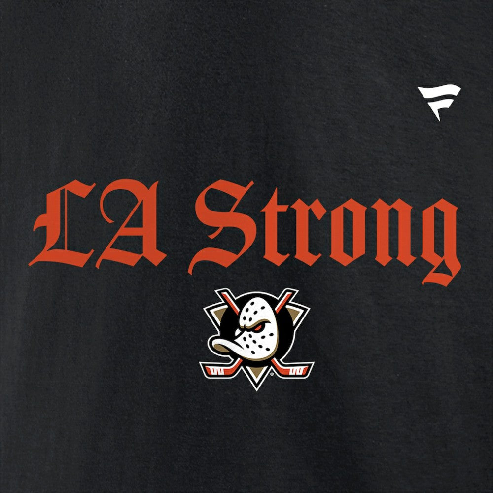 Anaheim Ducks - Fanatics Unisex LA Strong T-Shirt Black