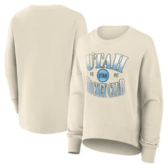 Utah Hockey Club Fanatics Women's Oversized Slice Pullover Sweatshirt Cream
