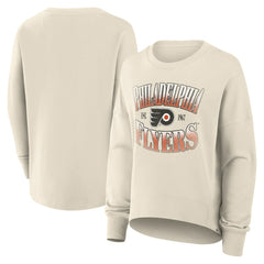 Philadelphia Flyers - Fanatics Women's Oversized Slice Pullover Sweatshirt Cream