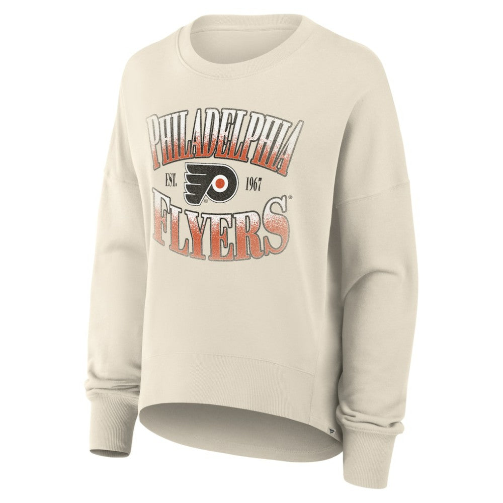 Philadelphia Flyers - Fanatics Women's Oversized Slice Pullover Sweatshirt Cream