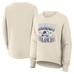 Colorado Avalanche - Fanatics Women's Oversized Slice Pullover Sweatshirt Cream