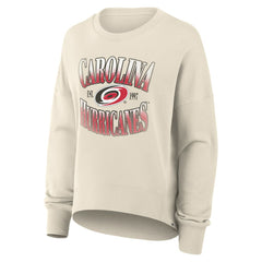 Carolina Hurricanes - Fanatics Women's Oversized Slice Pullover Sweatshirt Cream