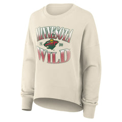 Minnesota Wild - Fanatics Women's Oversized Slice Pullover Sweatshirt Cream