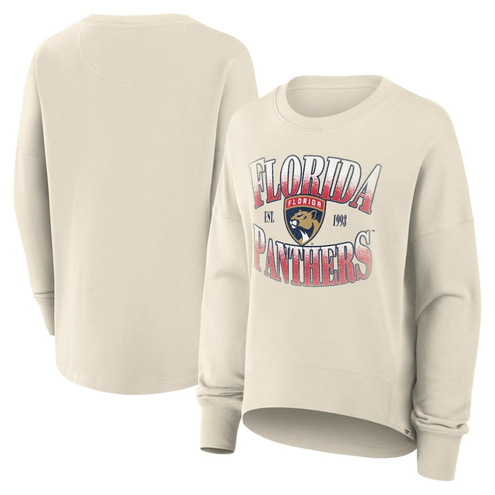 Florida Panthers - Fanatics Women's Oversized Slice Pullover Sweatshirt Cream