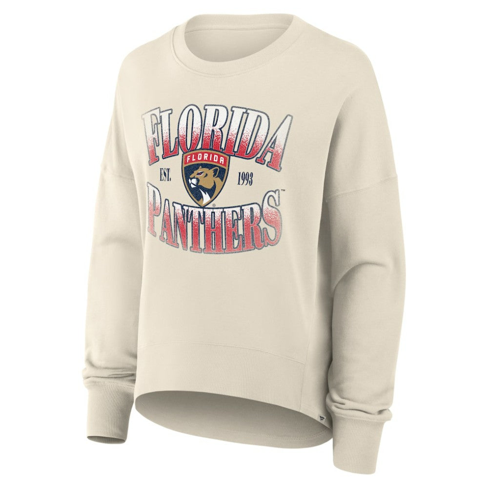Florida Panthers - Fanatics Women's Oversized Slice Pullover Sweatshirt Cream