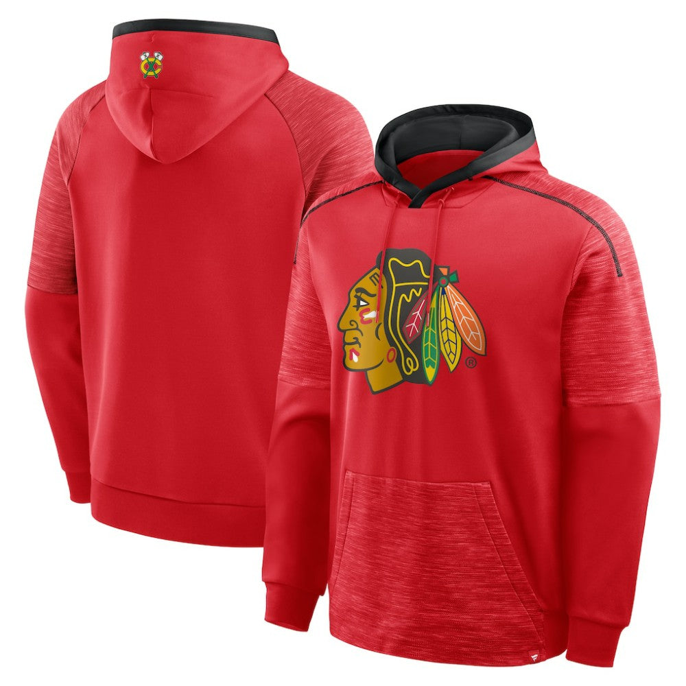 Chicago Blackhawks Fanatics Goaltender Defender Pullover Hoodie Red