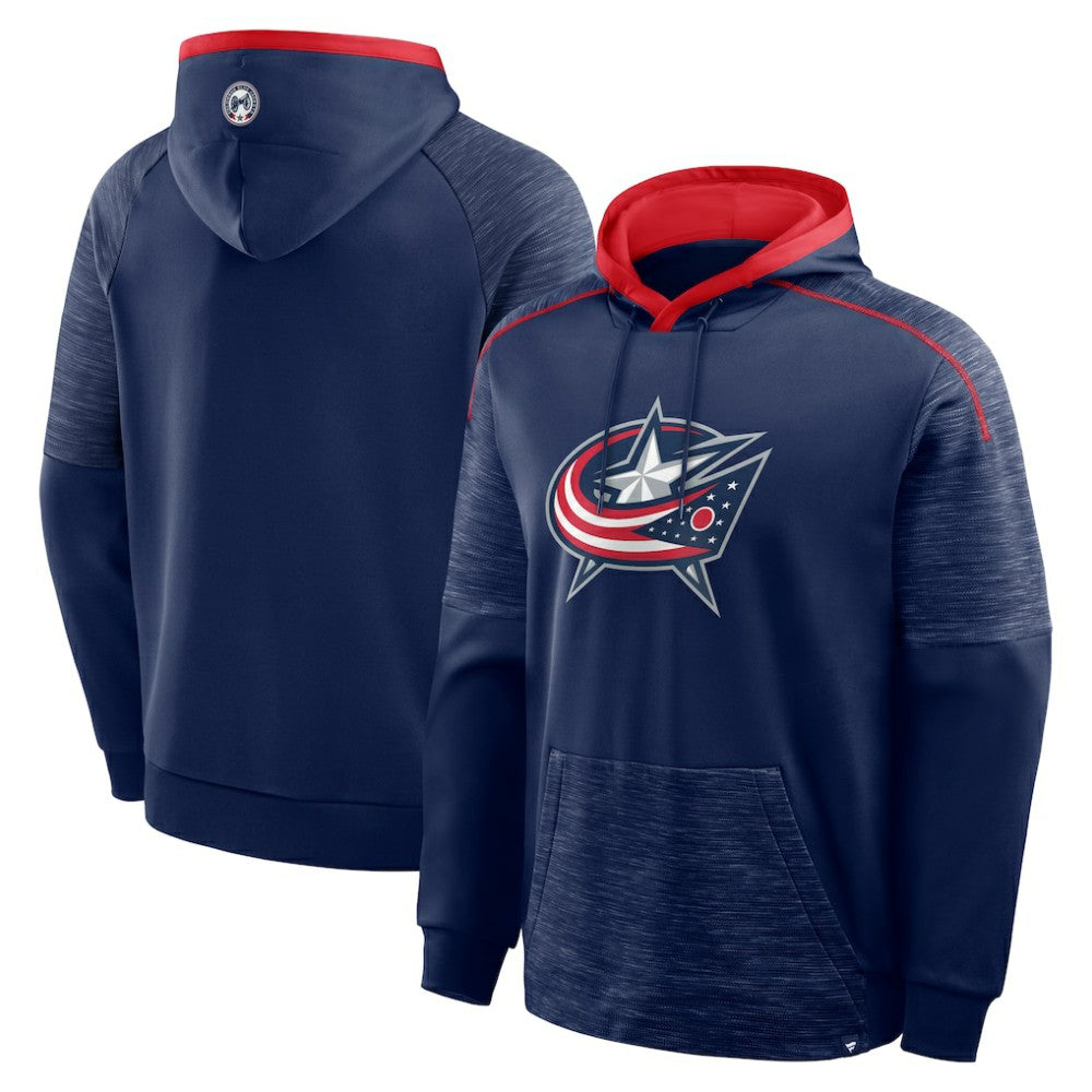 Columbus Blue Jackets - Fanatics Goaltender Defender Pullover Hoodie Navy