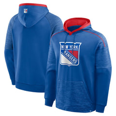 New York Rangers Fanatics Goaltender Defender Pullover Hoodie Blue