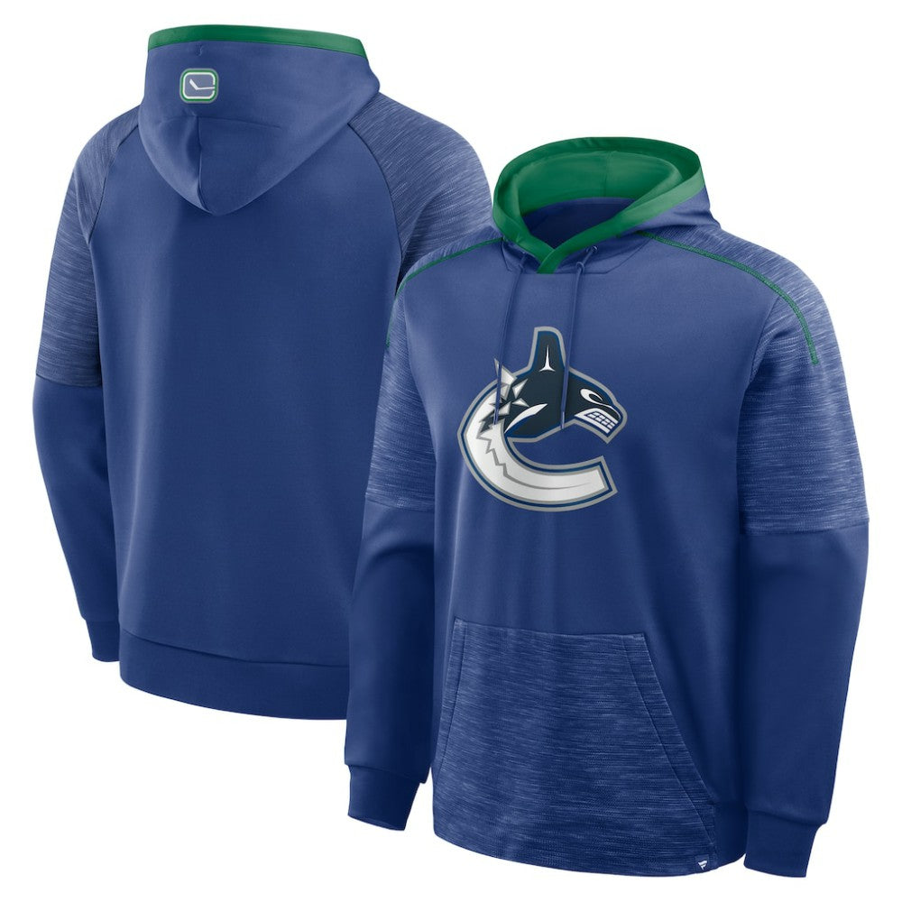 Vancouver Canucks - Fanatics Goaltender Defender Pullover Hoodie Blue