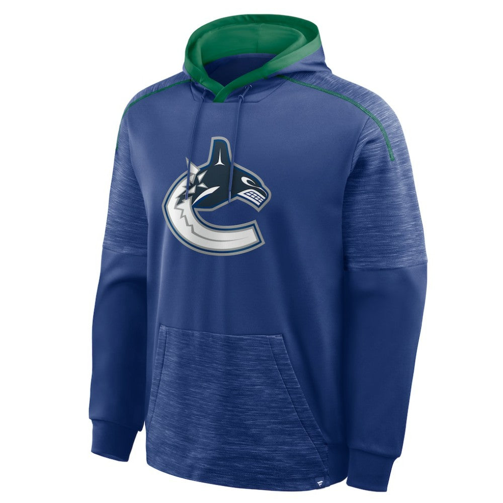 Vancouver Canucks - Fanatics Goaltender Defender Pullover Hoodie Blue