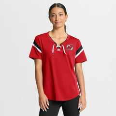 New Jersey Devils - Fanatics Women's Offside Athena T-Shirt Red