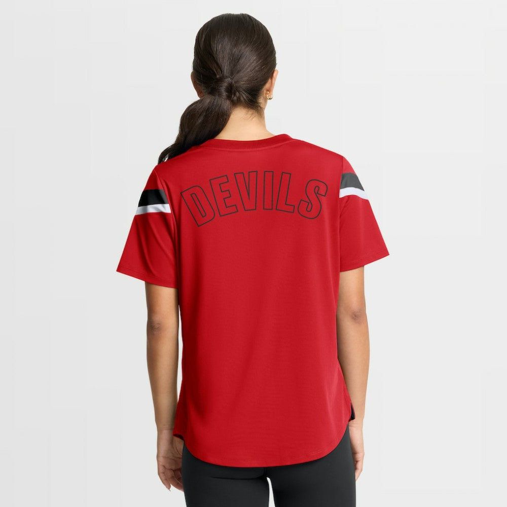 New Jersey Devils - Fanatics Women's Offside Athena T-Shirt Red