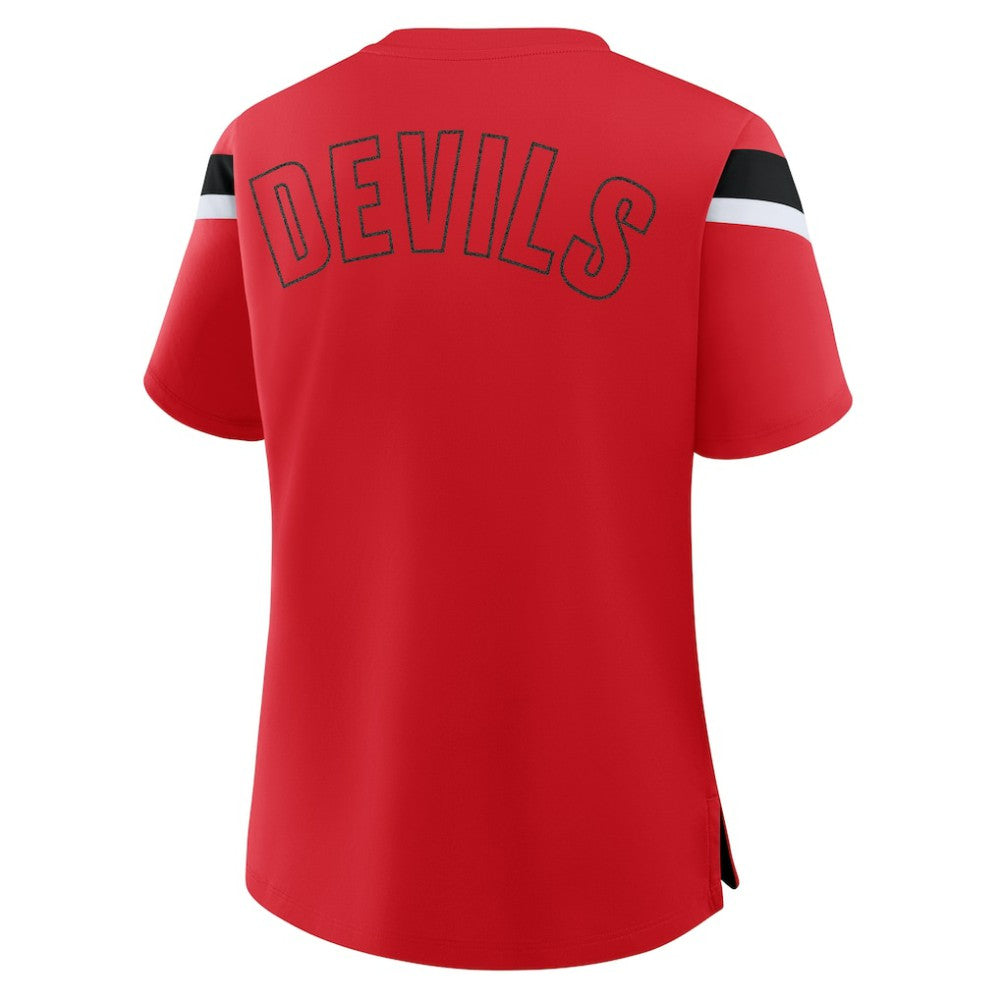 New Jersey Devils - Fanatics Women's Offside Athena T-Shirt Red