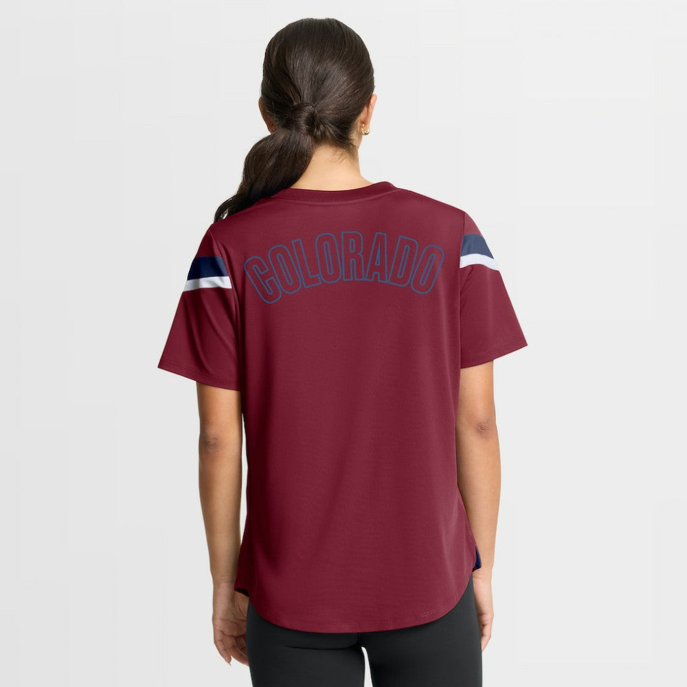 Colorado Avalanche - Fanatics Women's Offside Athena T-Shirt Burgundy