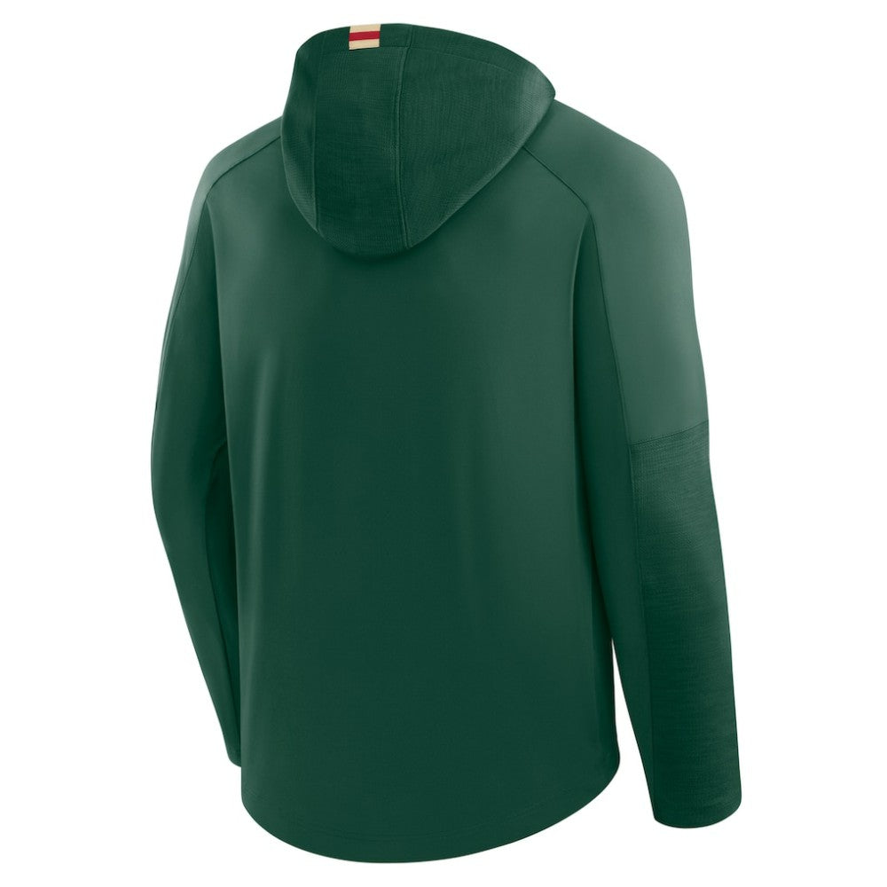 Minnesota Wild - Fanatics Penalty Shot Long Sleeve Hoodie T-Shirt Green