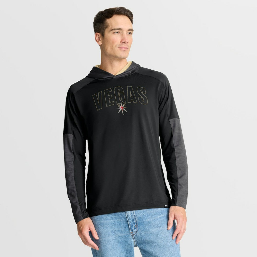Vegas Golden Knights Fanatics Penalty Shot Long Sleeve Hoodie T-Shirt Black
