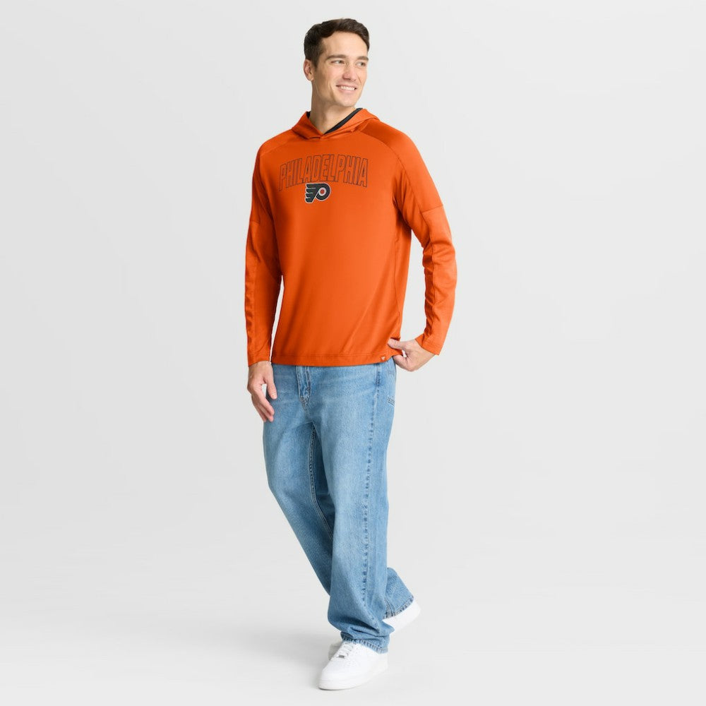 Philadelphia Flyers - Fanatics Penalty Shot Long Sleeve Hoodie T-Shirt Orange