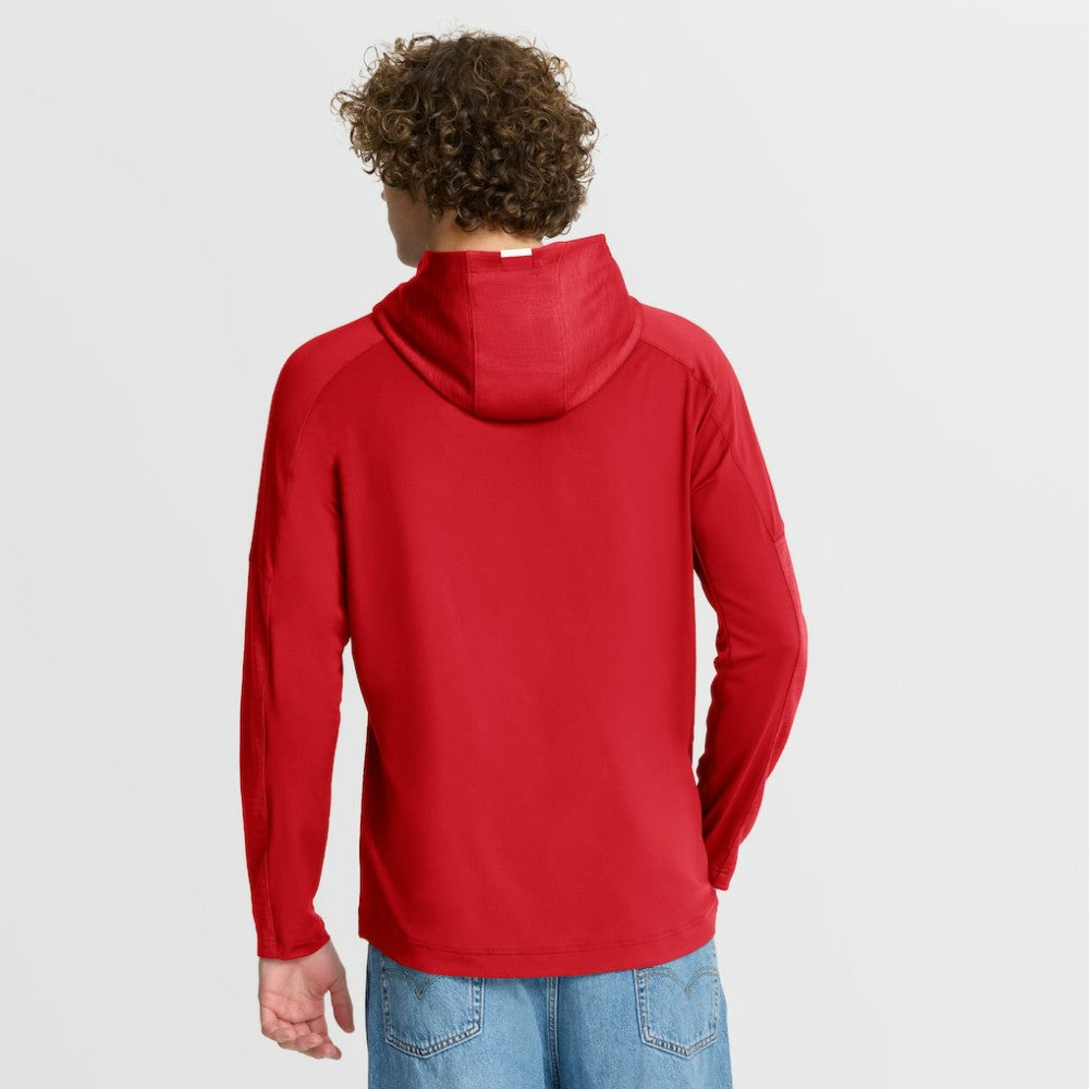 Detroit Red Wings - Fanatics Penalty Shot Long Sleeve Hoodie T-Shirt Red