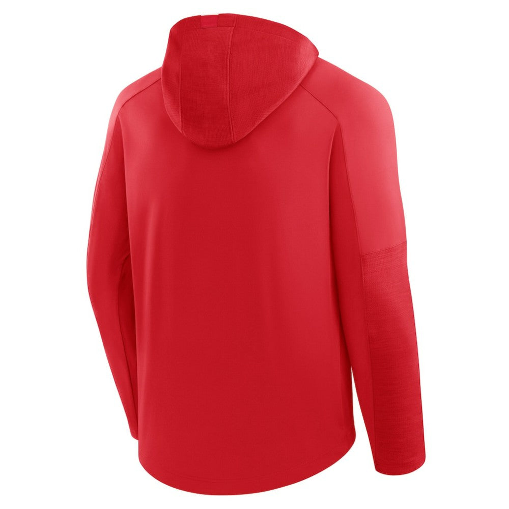 Detroit Red Wings - Fanatics Penalty Shot Long Sleeve Hoodie T-Shirt Red