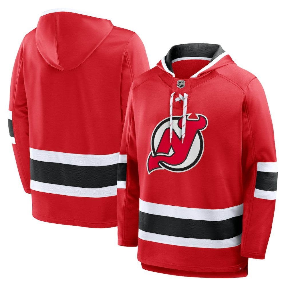 New Jersey Devils - Fanatics Prime Time Fleece Hoodie Red
