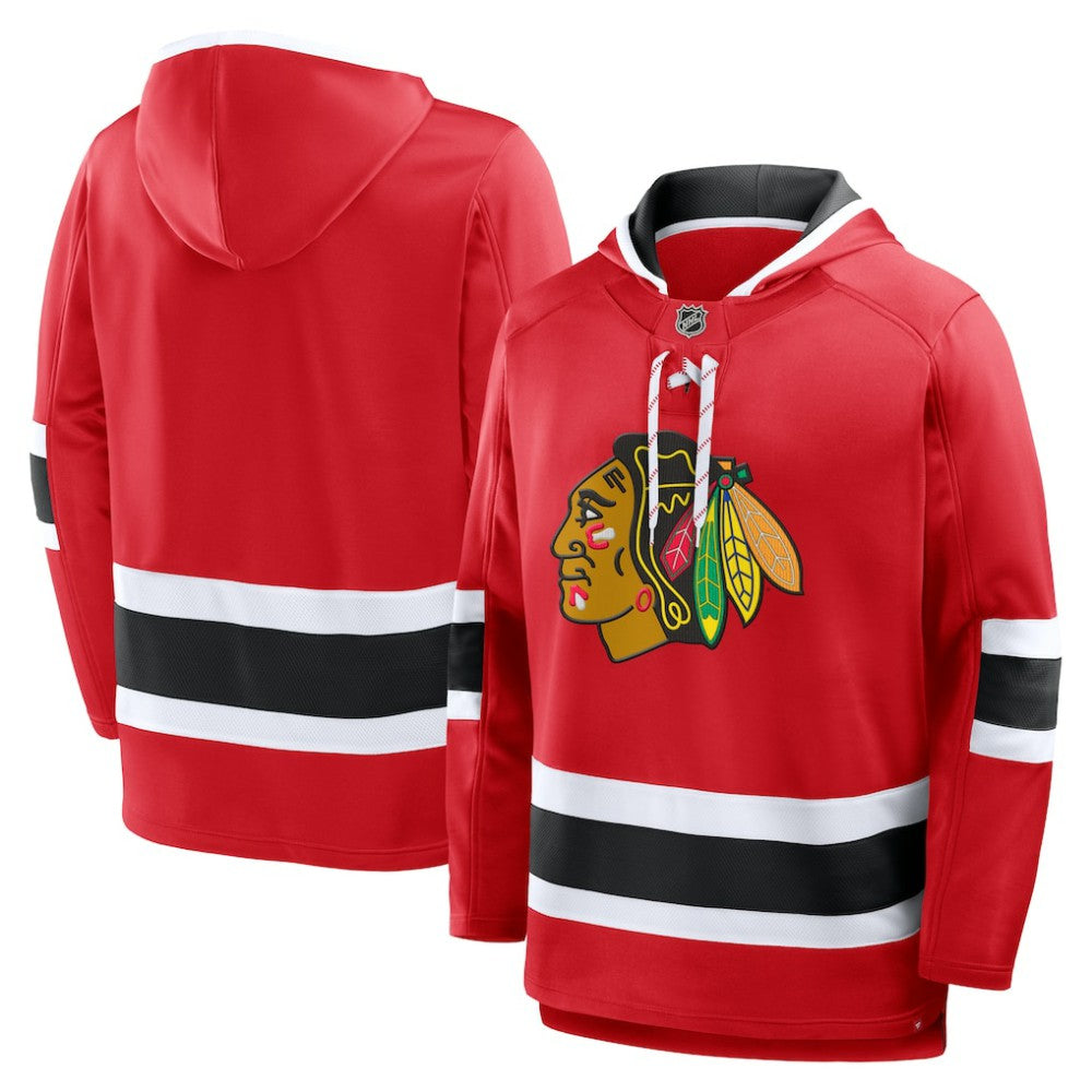 Chicago Blackhawks Fanatics Prime Time Fleece Hoodie Red