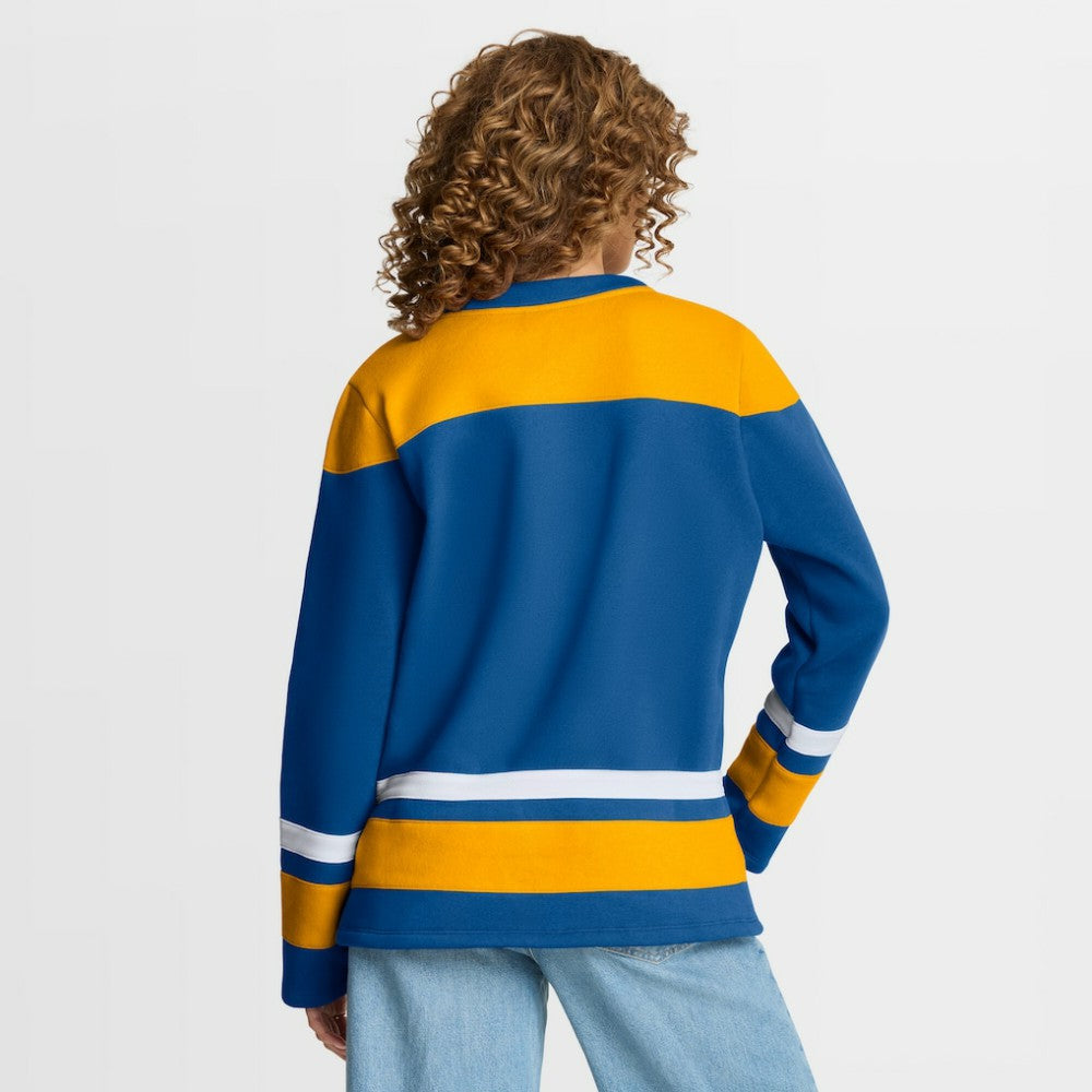 St. Louis Blues - Fanatics Women's Icing Long Sleeve Lace Up Sweatshirt Blue