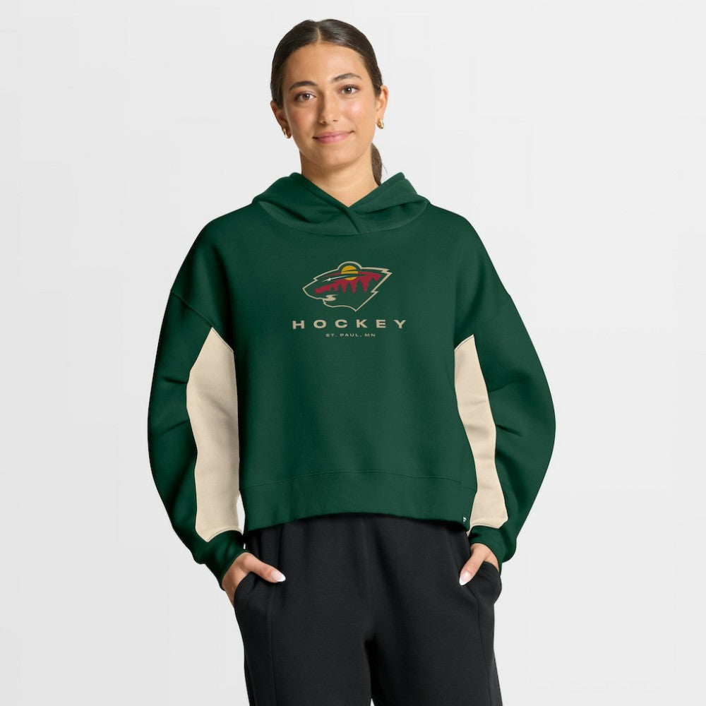 Minnesota Wild - Fanatics Women's Back Check Boxy Hoodie Green