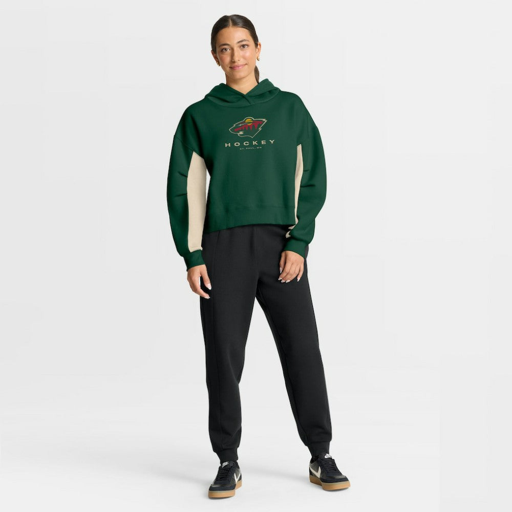 Minnesota Wild - Fanatics Women's Back Check Boxy Hoodie Green