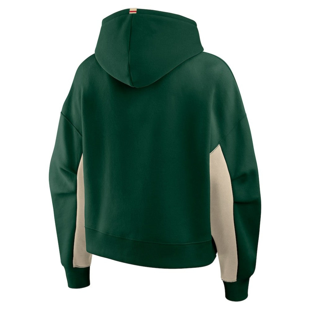 Minnesota Wild - Fanatics Women's Back Check Boxy Hoodie Green