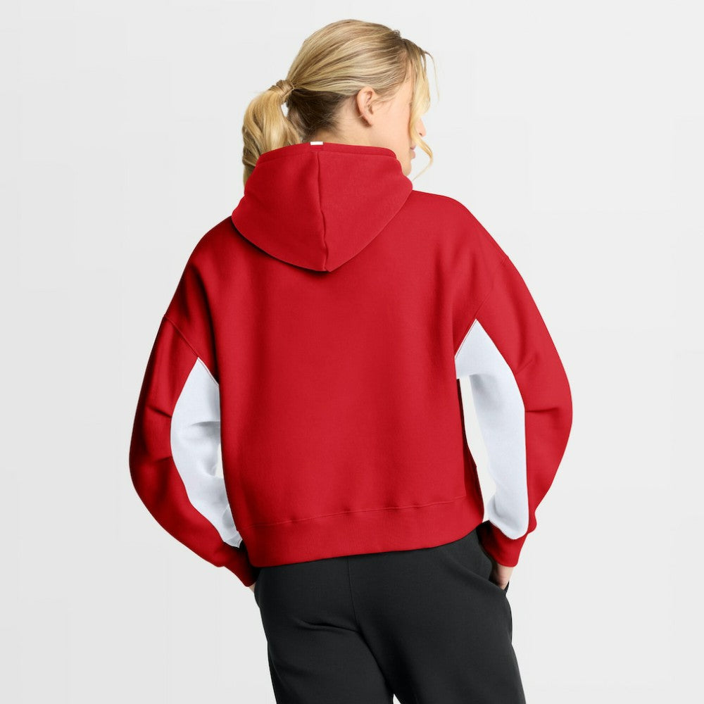 Detroit Red Wings - Fanatics Women's Back Check Boxy Hoodie Red