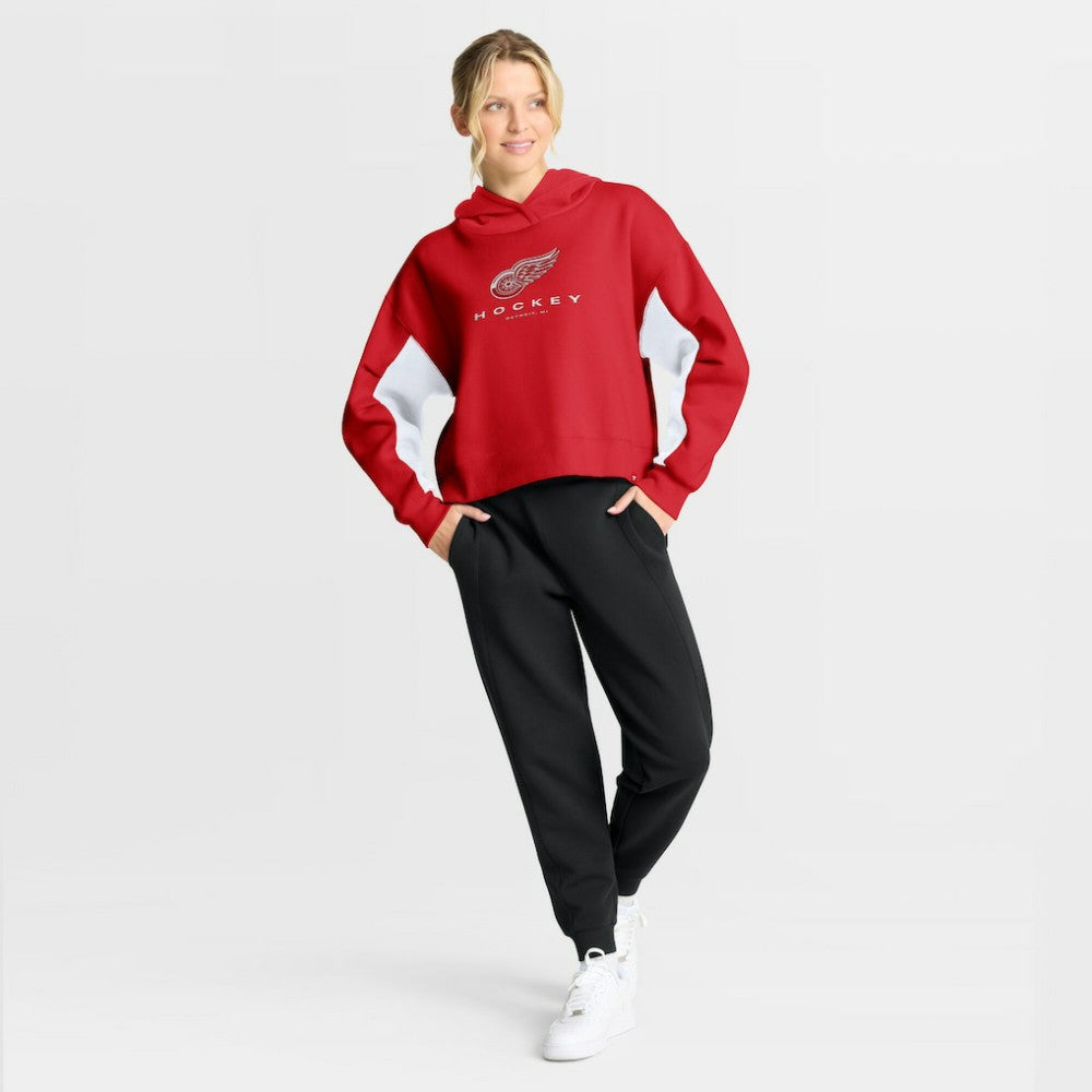 Detroit Red Wings - Fanatics Women's Back Check Boxy Hoodie Red