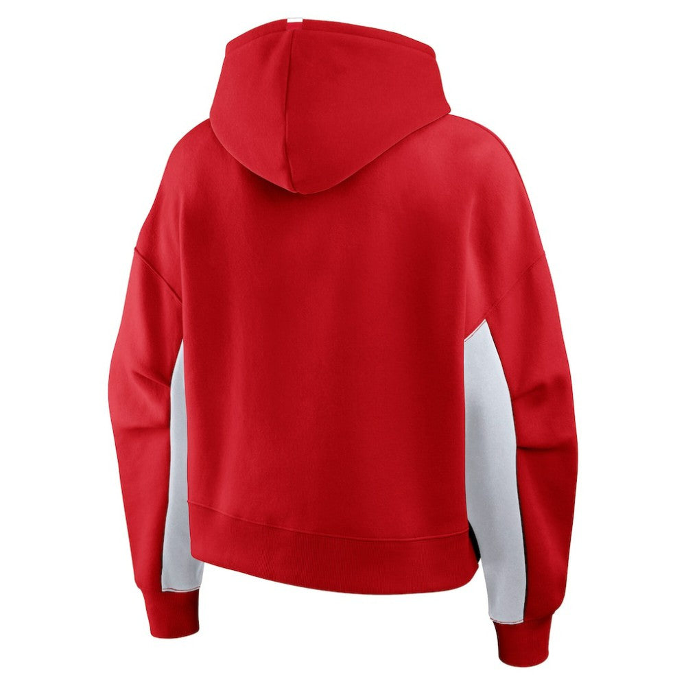 Detroit Red Wings - Fanatics Women's Back Check Boxy Hoodie Red