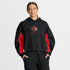 Ottawa Senators - Fanatics Women's Back Check Boxy Hoodie Black