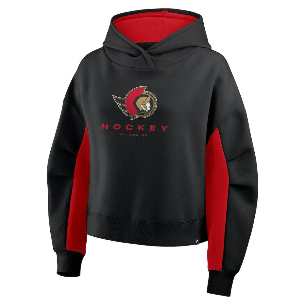 Ottawa Senators - Fanatics Women's Back Check Boxy Hoodie Black