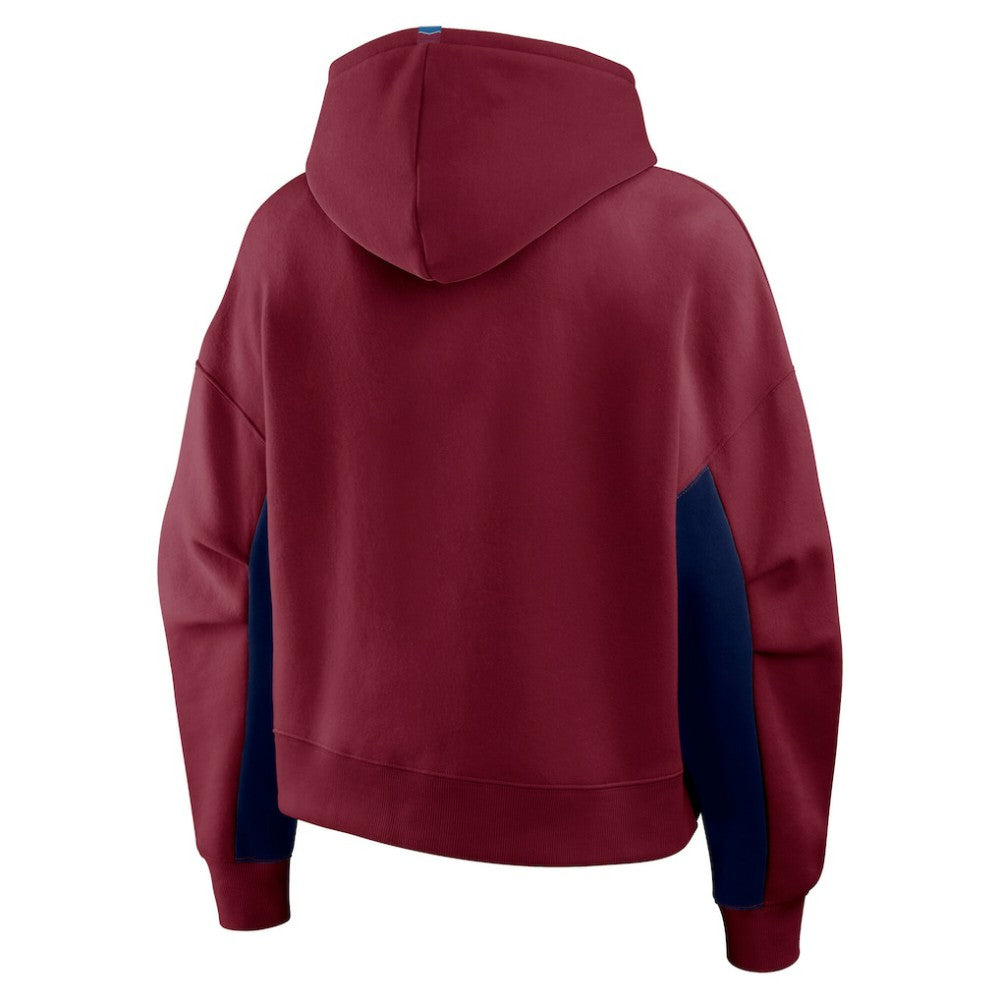 Colorado Avalanche - Fanatics Women's Back Check Boxy Hoodie Burgundy