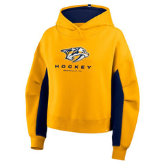 Nashville Predators - Fanatics Women's Back Check Boxy Hoodie Gold