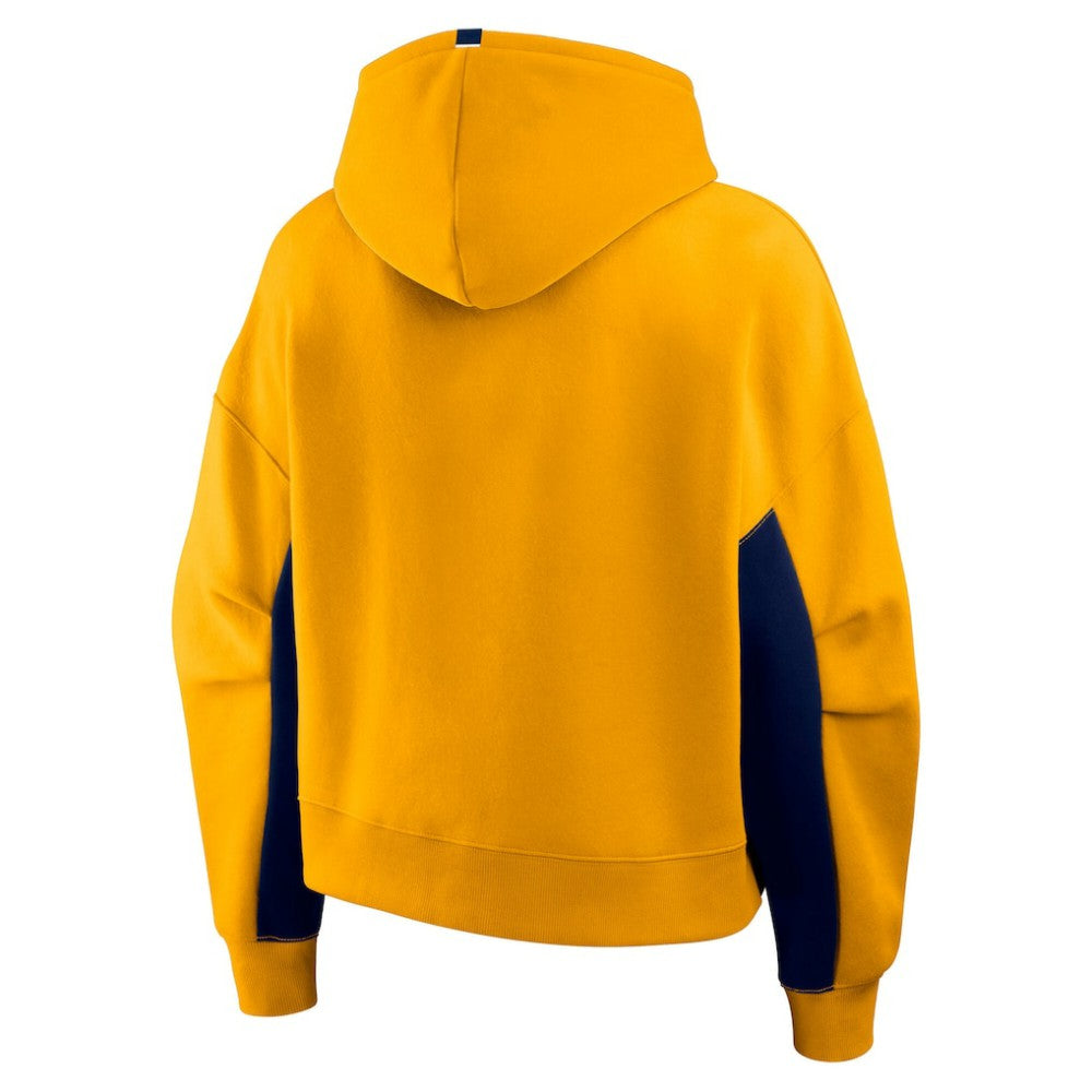 Nashville Predators - Fanatics Women's Back Check Boxy Hoodie Gold