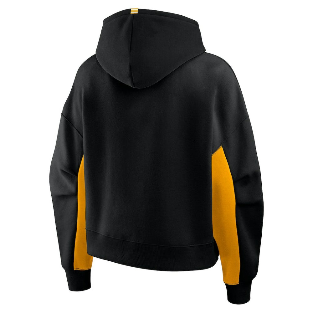 Boston Bruins Fanatics Women's Back Check Boxy Hoodie Black