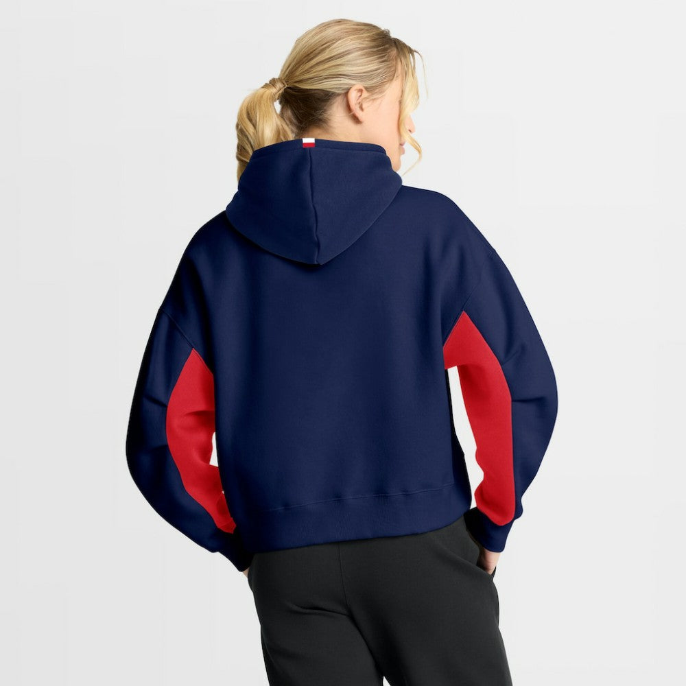 Columbus Blue Jackets - Fanatics Women's Back Check Boxy Hoodie Navy