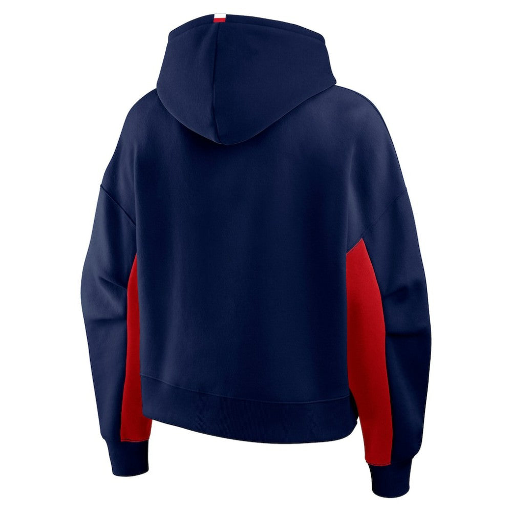 Columbus Blue Jackets - Fanatics Women's Back Check Boxy Hoodie Navy