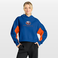 New York Islanders - Fanatics Women's Back Check Boxy Hoodie Royal
