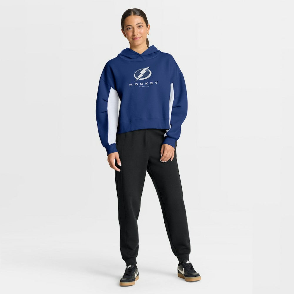 Tampa Bay Lightning - Fanatics Women's Back Check Boxy Hoodie Blue